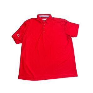 Chick-fil-A Polo Red Uniform Employee Polo Shirt Size 3XL Crew Team Costume